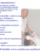 Csontkovácsolás ( éves, férfi) - Telefon: +36 30 / 414-0057 - Borsod-Abaúj-Zemplén, Miskolc